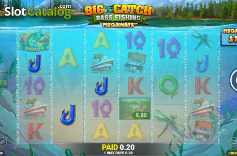 Οθόνη4. Big Catch Bass Fishing Megaways Κουλοχέρης