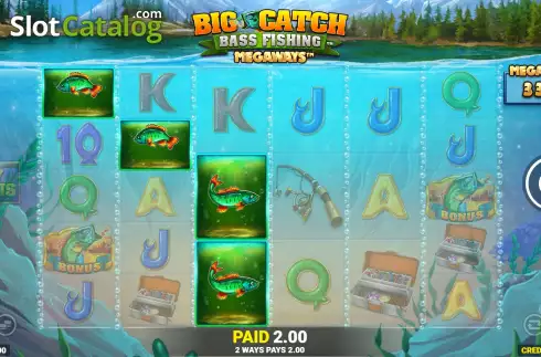 Οθόνη5. Big Catch Bass Fishing Megaways Κουλοχέρης