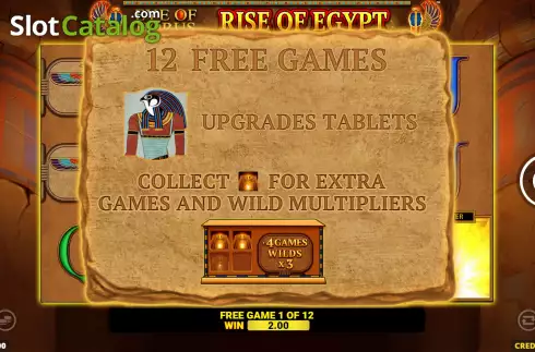 Οθόνη7. Eye of Horus Rise of Egypt Κουλοχέρης
