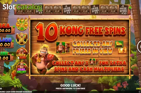 Οθόνη9. King Kong Cash Even Bigger Bananas Κουλοχέρης