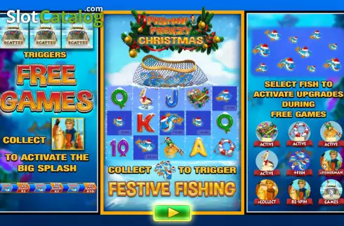 Οθόνη2. Fishin’ Frenzy Christmas Κουλοχέρης