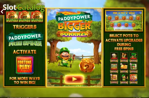 Οθόνη2. Paddy Power Bigger Bonanza Κουλοχέρης