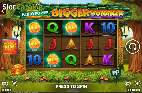 Οθόνη3. Paddy Power Bigger Bonanza Κουλοχέρης