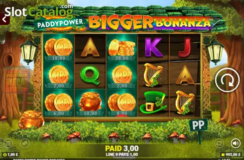 Οθόνη4. Paddy Power Bigger Bonanza Κουλοχέρης