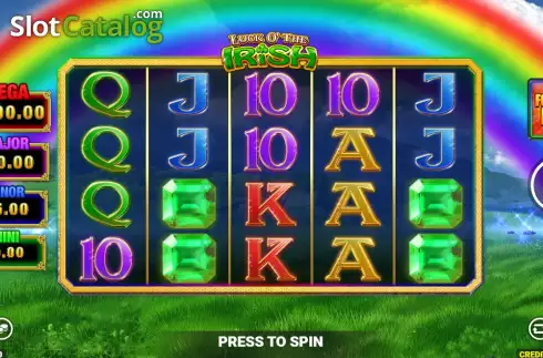 Οθόνη2. Luck O' The Irish Fortune Play 3 Κουλοχέρης