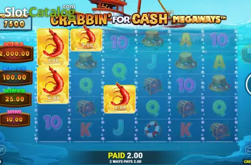 Οθόνη5. Crabbin’ For Cash Megaways Κουλοχέρης