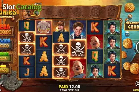 Οθόνη5. The Goonies Megaways Κουλοχέρης