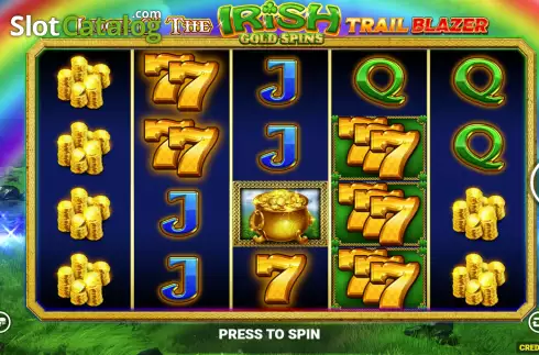 Οθόνη2. Luck O' The Irish Gold Spins Trail Blazer Κουλοχέρης