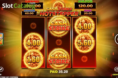 Οθόνη2. Cash Strike Hotstepper Κουλοχέρης