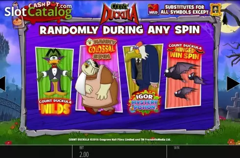 Πίνακας πληρωμών 3. Count Duckula Κουλοχέρης