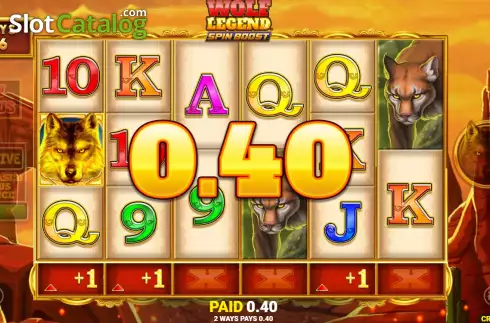 Οθόνη3. Wolf Legend Spin Boost Κουλοχέρης