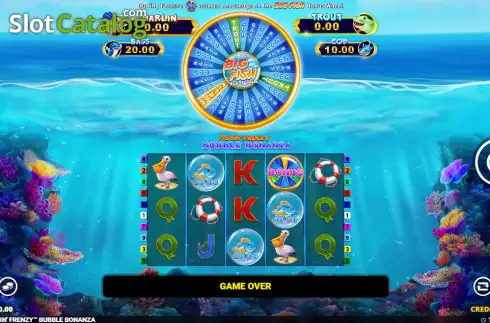 Οθόνη2. Fishin’ Frenzy Bubble Bonanza Κουλοχέρης 