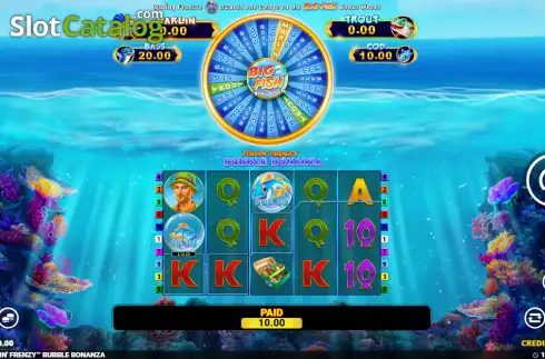 Οθόνη3. Fishin’ Frenzy Bubble Bonanza Κουλοχέρης 