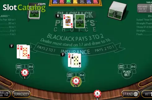 Οθόνη2. Blackjack Player's Choice (Blueprint) Κουλοχέρης 