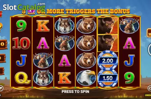 Οθόνη2. Bison Rising Gold Strike Κουλοχέρης