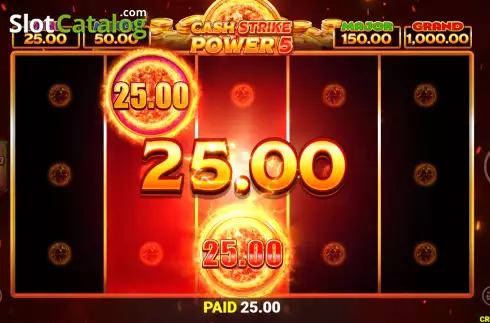 Οθόνη3. Cash Strike Power 5 Κουλοχέρης