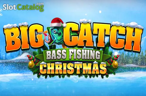 Big Catch Bass Fishing Christmas Λογότυπο Big Catch Bass Fishing Christmas Λογότυπο