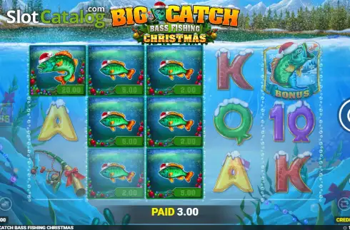 Οθόνη3. Big Catch Bass Fishing Christmas Κουλοχέρης