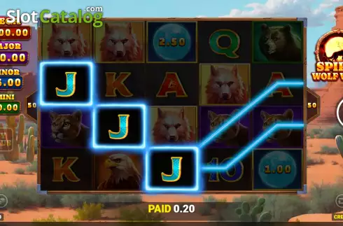 Οθόνη3. Spirit Wolf Wins Κουλοχέρης 