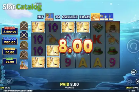 Οθόνη3. Fishin' Frenzy Even Bigger Fish Κουλοχέρης