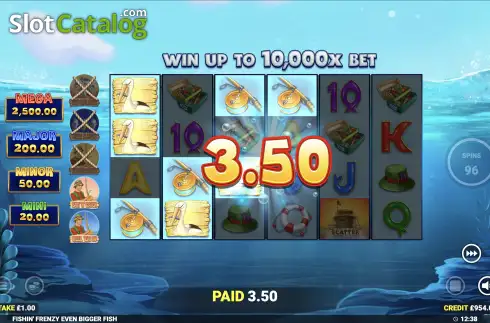 Οθόνη5. Fishin' Frenzy Even Bigger Fish Κουλοχέρης