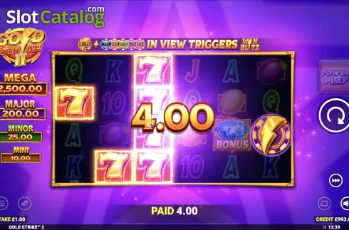 Οθόνη5. Gold Strike II Κουλοχέρης