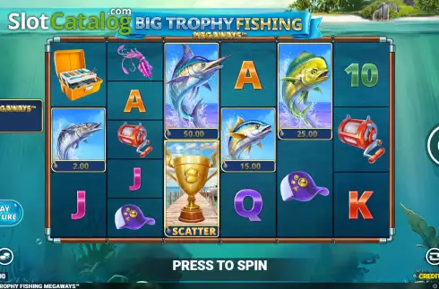 Οθόνη2. Big Trophy Fishing Megaways Κουλοχέρης