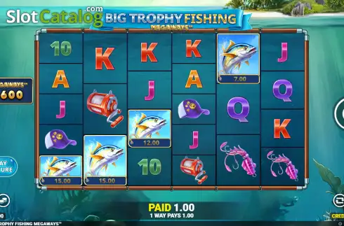Οθόνη3. Big Trophy Fishing Megaways Κουλοχέρης