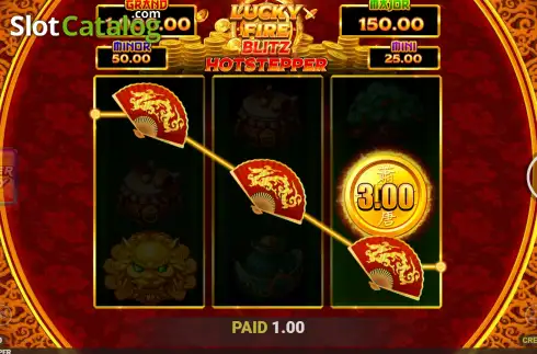 Οθόνη3. Lucky Fire Blitz Hotstepper Κουλοχέρης 