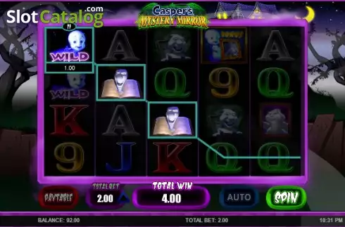 Οθόνη 3. Casper's Mystery Mirror Κουλοχέρης