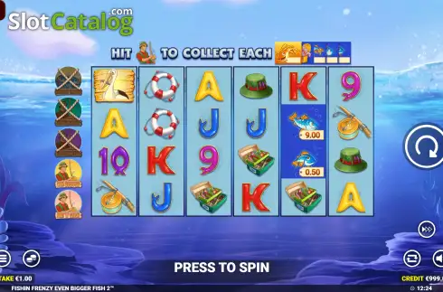 Οθόνη3. Fishin' Frenzy Even Bigger Fish 2 Κουλοχέρης 