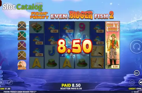 Οθόνη4. Fishin' Frenzy Even Bigger Fish 2 Κουλοχέρης 