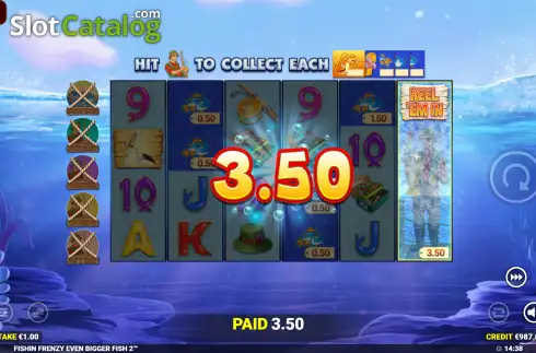 Οθόνη6. Fishin' Frenzy Even Bigger Fish 2 Κουλοχέρης 