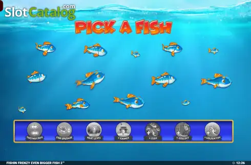Οθόνη9. Fishin' Frenzy Even Bigger Fish 2 Κουλοχέρης 
