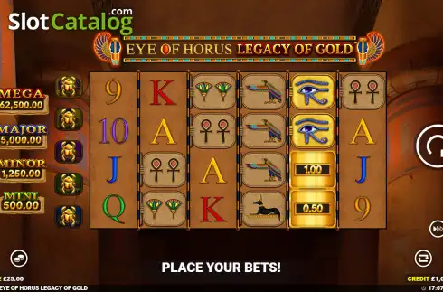 Οθόνη2. Eye of Horus Legacy of Gold Κουλοχέρης