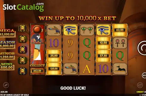 Οθόνη3. Eye of Horus Legacy of Gold Κουλοχέρης