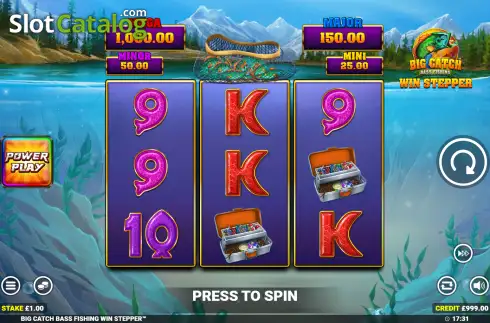 Οθόνη2. Big Catch Bass Fishing Win Stepper Κουλοχέρης
