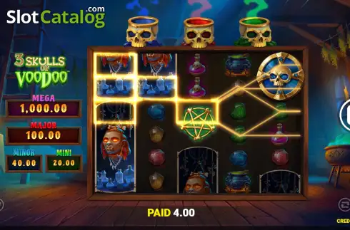 Οθόνη3. 3 Skulls of Voodoo Κουλοχέρης