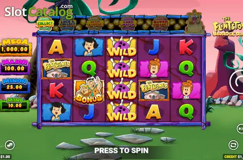 Οθόνη2. The Flintstones 2 Bedrock Riches Κουλοχέρης