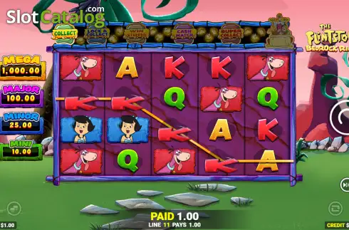 Οθόνη3. The Flintstones 2 Bedrock Riches Κουλοχέρης