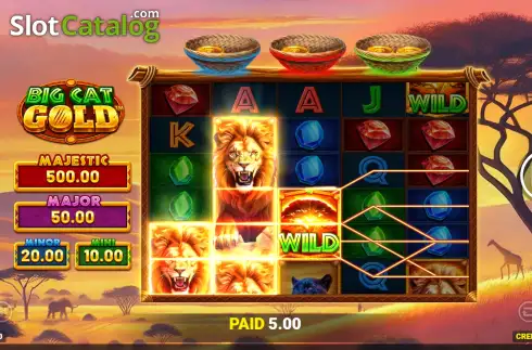 Οθόνη3. Big Cat Gold Κουλοχέρης