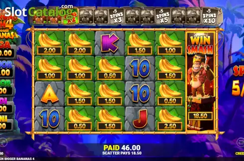 Οθόνη3. King Kong Cash Even Bigger Bananas 4 Κουλοχέρης