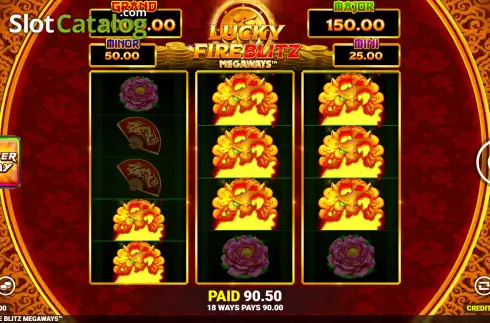 Οθόνη2. Lucky Fire Blitz Megaways Κουλοχέρης