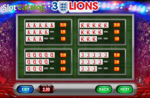 Οθόνη3. 3 Lions Κουλοχέρης