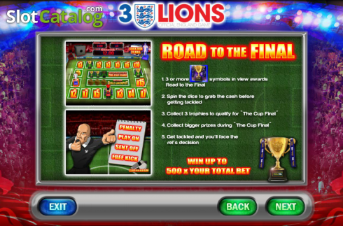 Οθόνη7. 3 Lions Κουλοχέρης