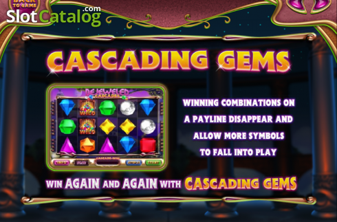 Οθόνη2. Bejeweled Cascades Κουλοχέρης