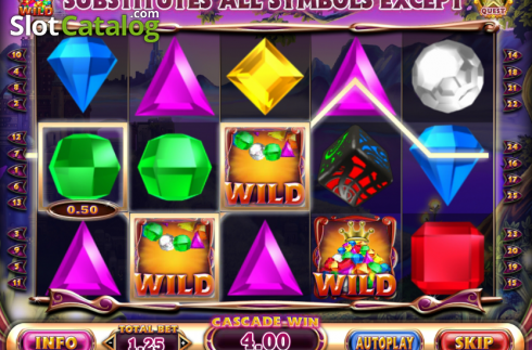 Οθόνη8. Bejeweled Cascades Κουλοχέρης
