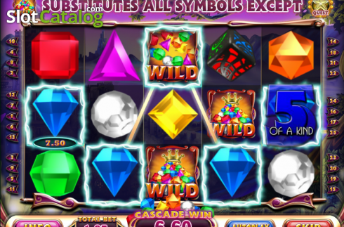 Οθόνη9. Bejeweled Cascades Κουλοχέρης