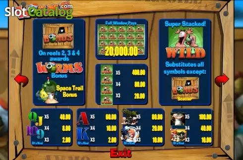 Οθόνη2. Worms (Blueprint) Κουλοχέρης