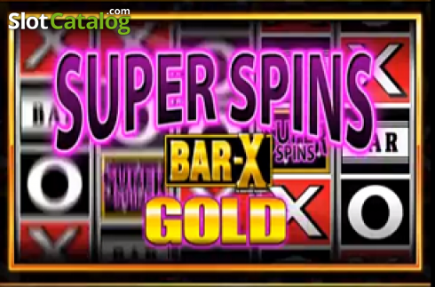 Super Spins Bar X Gold Λογότυπο Super Spins Bar X Gold Λογότυπο